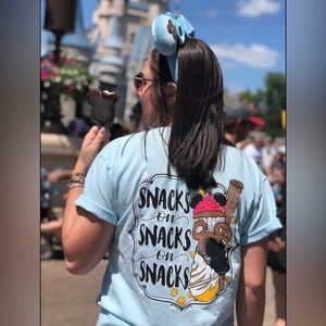 Heigh-Ho Design Co. Disney “Snacks on Snacks on Snacks” comfort colors shirt